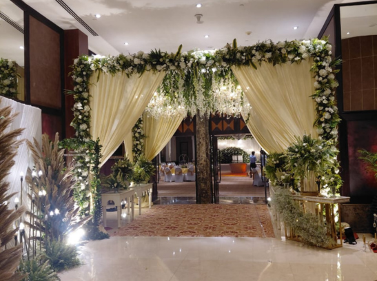 Tent with decoration in hotel